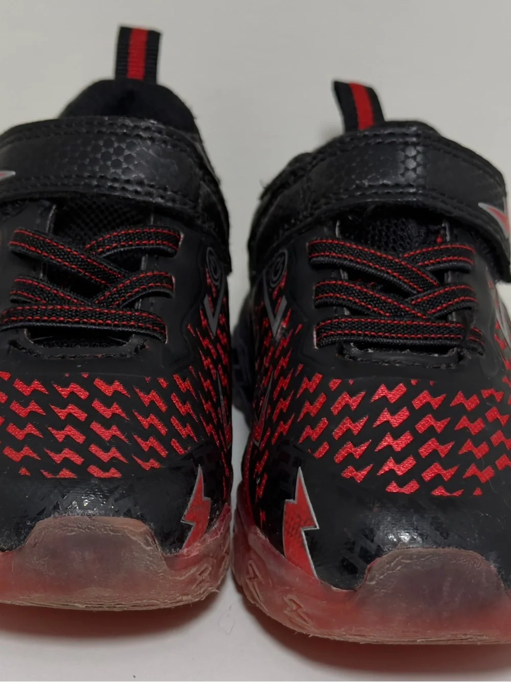 Athletic Works Black and Red Kids Sneakers